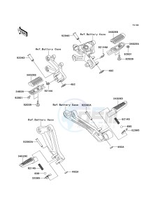 ZX 1200 A [NINJA ZX-12R] (A1) [NINJA ZX-12R] drawing FOOTRESTS