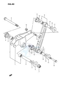 LT250R (E1) drawing CUSHION LEVER (MODEL L)