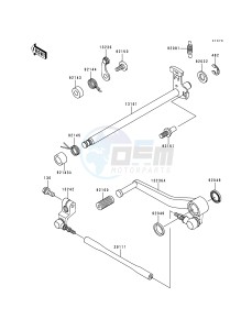 ZX 600 G [NINJA ZX-6R] (G1-G2) [NINJA ZX-6R] drawing GEAR CHANGE MECHANISM