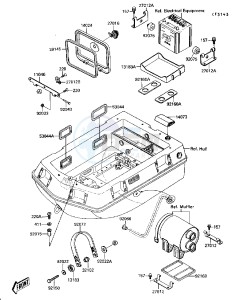 JB 650 A [JET MATE] (A3-A4) [JET MATE] drawing HULL FITTING