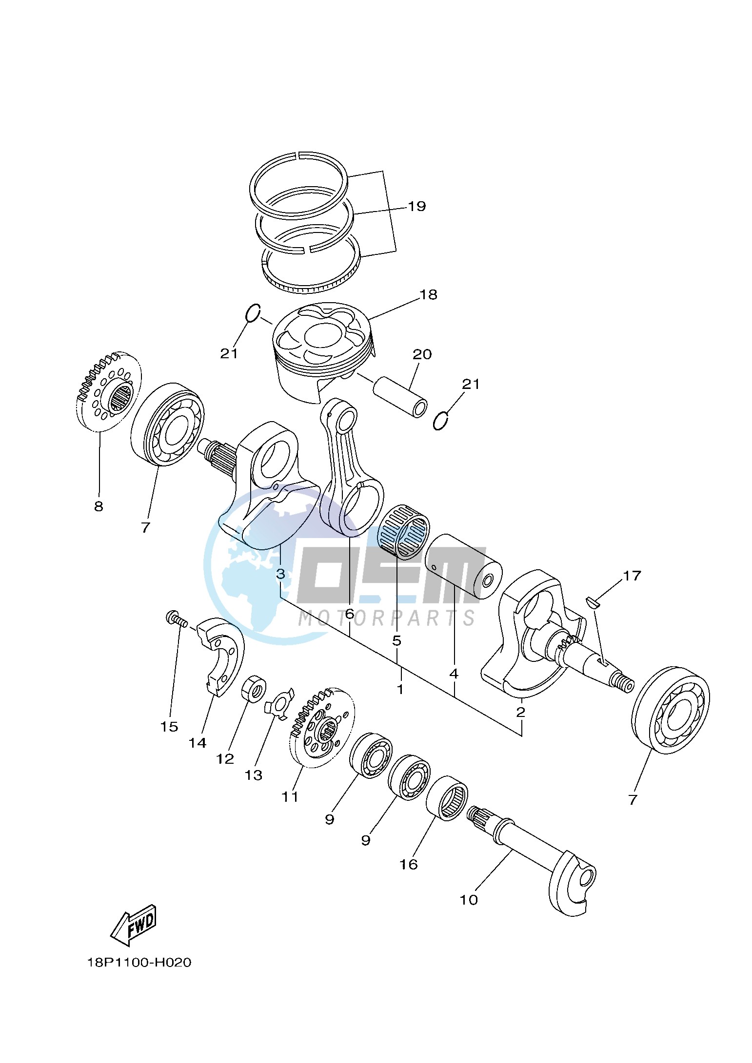 CRANKSHAFT & PISTON