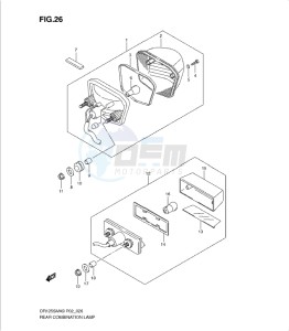 DR125SML0 drawing REAR COMBINATION LAMP