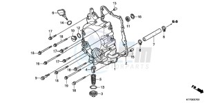 SH125B drawing RIGHT CRANKCASE COVER