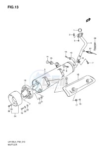 UH125 BURGMAN EU drawing MUFFLER