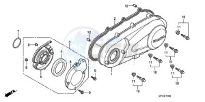 SH1509 Europe Direct - (ED / 2ED) drawing LEFT CRANKCASE COVER