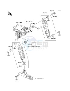 W800 EJ800ADFA GB XX (EU ME A(FRICA) drawing Suspension/Shock Absorber