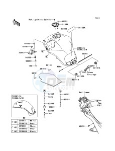 VERSYS_1000 KLZ1000AEF FR GB XX (EU ME A(FRICA) drawing Fuel Tank