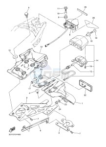 WR250R (32DW 32DV 32DX) drawing TAILLIGHT