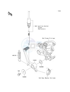 ZX 1400 A [NINJA ZX-14] (A6F-A7FA) A7FA drawing BRAKE PEDAL_TORQUE LINK