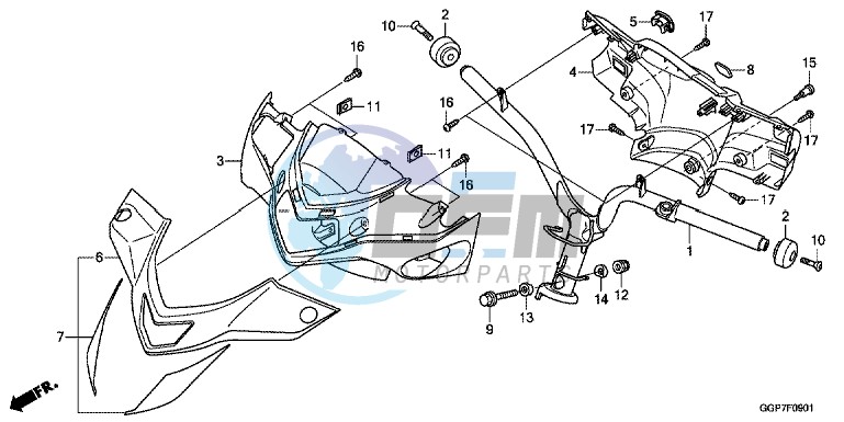 HANDLE PIPE/ HANDLE COVER (NSC502WH/ T2)