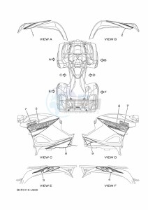 YFM700FWAD GRIZZLY 700 EPS (B4F4) drawing GRAPHICS