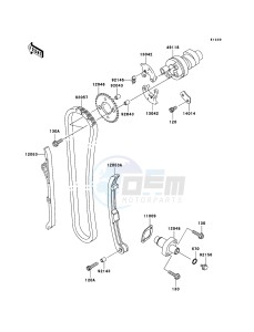 KVF360 KVF360-B3 EU drawing Camshaft(s)/Tensioner