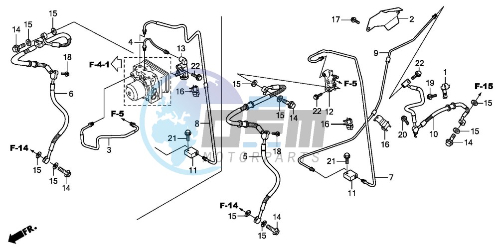 RR. BRAKE HOSE/BRAKE PIPE