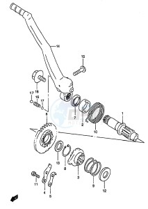 RM250 (T-V-W-X-Y) drawing KICK STARTER