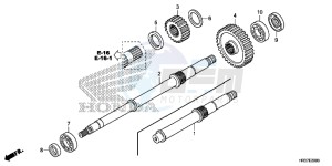 TRX420TM1G TRX500FA Europe Direct - (ED) drawing FINAL SHAFT