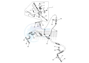 YFM FW KODIAK 400 drawing FRONT MASTER CYLINDER