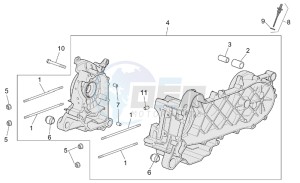 Scarabeo 100 4T e2 drawing Crankcase