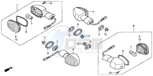 CBR900RR FIRE BLADE drawing WINKER (2)