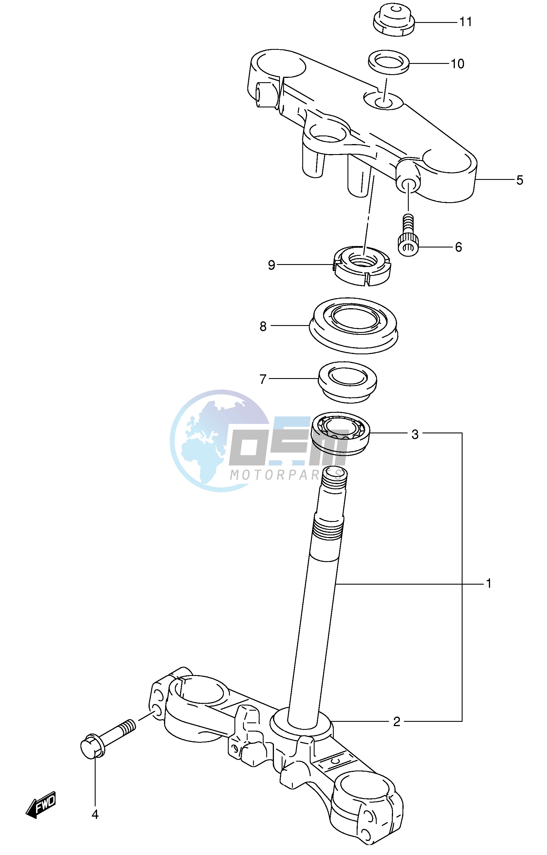 STEERING STEM (SV650SK1 SK2)