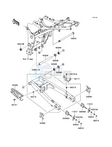 NINJA 250R EX250KBFA GB XX (EU ME A(FRICA) drawing Swingarm