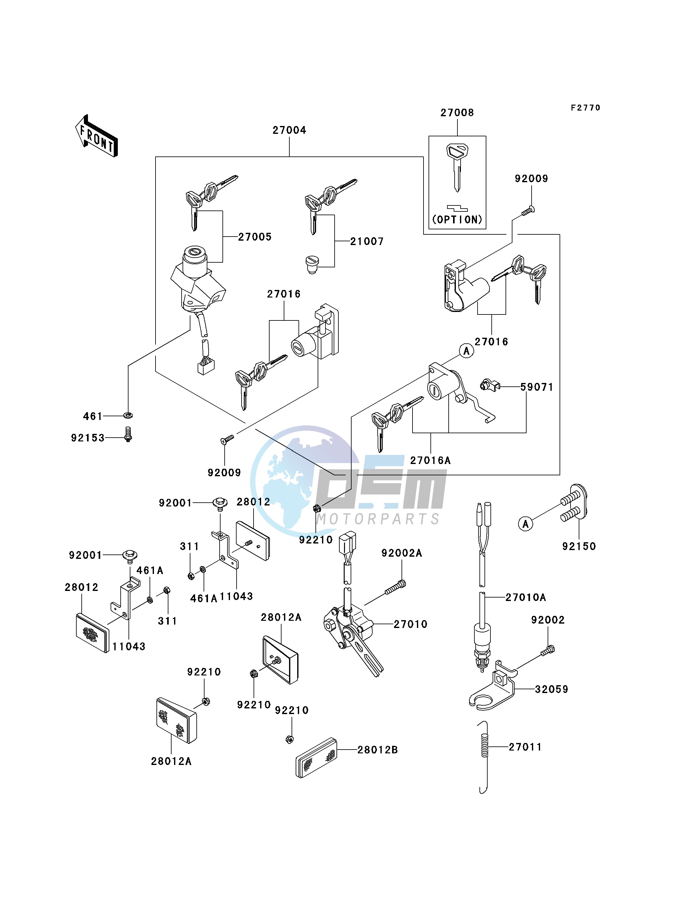 IGNITION SWITCH_LOCKS_REFLECTORS