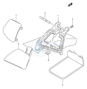 AN250 (E2) Burgman drawing UPPER BOX (MODEL W X Y)