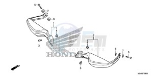 VFR1200XDC drawing KNUCKLE GUARD