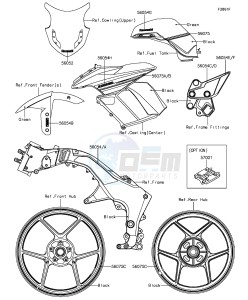 Z1000SX_ABS ZX1000MGF FR GB XX (EU ME A(FRICA) drawing Decals(Green)