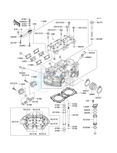 EJ 650 A [W650] (A2-A4 A4 CAN ONLY) W650 drawing CYLINDER HEAD