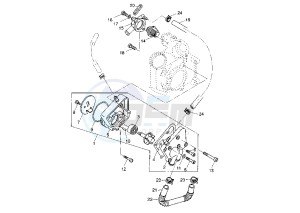 XN TEO'S 125 drawing WATER PUMP