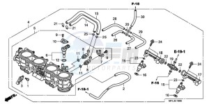 CBR1000RR9 France - (F / CMF MME REP) drawing THROTTLE BODY