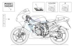 RS 50 drawing Operators handbooks and decal