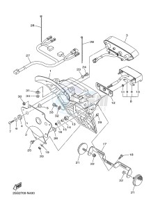 XVS1300CU XVS1300 CUSTOM (2SS3) drawing TAILLIGHT