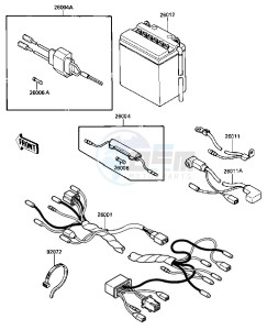 KLT 250 C [PRAIRIE] (C2-C3) [PRAIRIE] drawing CHASSIS ELECTRICAL EQUIPMENT -- 84-85 C2_C3- -