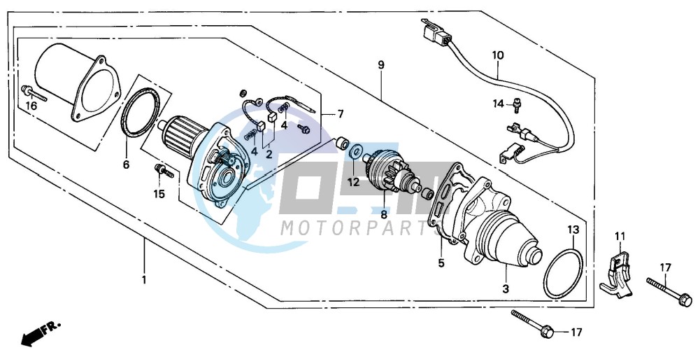 STARTING MOTOR (NH80MDK/MDP/MSN/MSP)