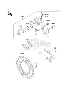 KLE500 KLE500-B1P GB XX (EU ME A(FRICA) drawing Rear Brake