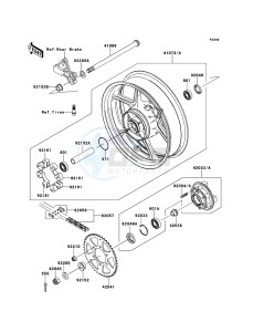 ER-6n ER650A8F GB XX (EU ME A(FRICA) drawing Rear Hub