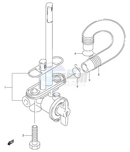 DR350 (E1) drawing FUEL COCK