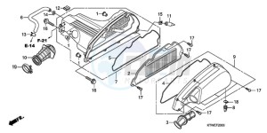 SH300AR9 Europe Direct - (ED / ABS SPC) drawing AIR CLEANER