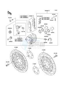 Z750 ZR750-J2H FR GB XX (EU ME A(FRICA) drawing Front Brake