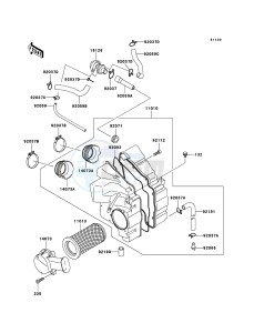 ER-5 ER500-C5P GB XX (EU ME A(FRICA) drawing Air Cleaner