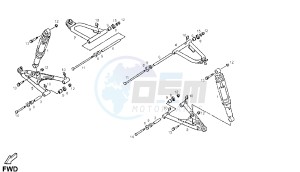 DXR - 200 CC VTHSM1B1A drawing FRONT SUSPENSION