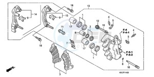 FES1509 Europe Direct - (ED) drawing FRONT BRAKE CALIPER