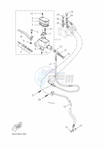 YZF125-A YZF-R125 (BGV3) drawing FRONT MASTER CYLINDER