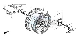 SH100 drawing REAR WHEEL