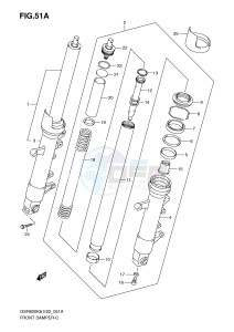 GSR600 (E2) drawing FRONT DAMPER (MODEL K8 K9 L0)