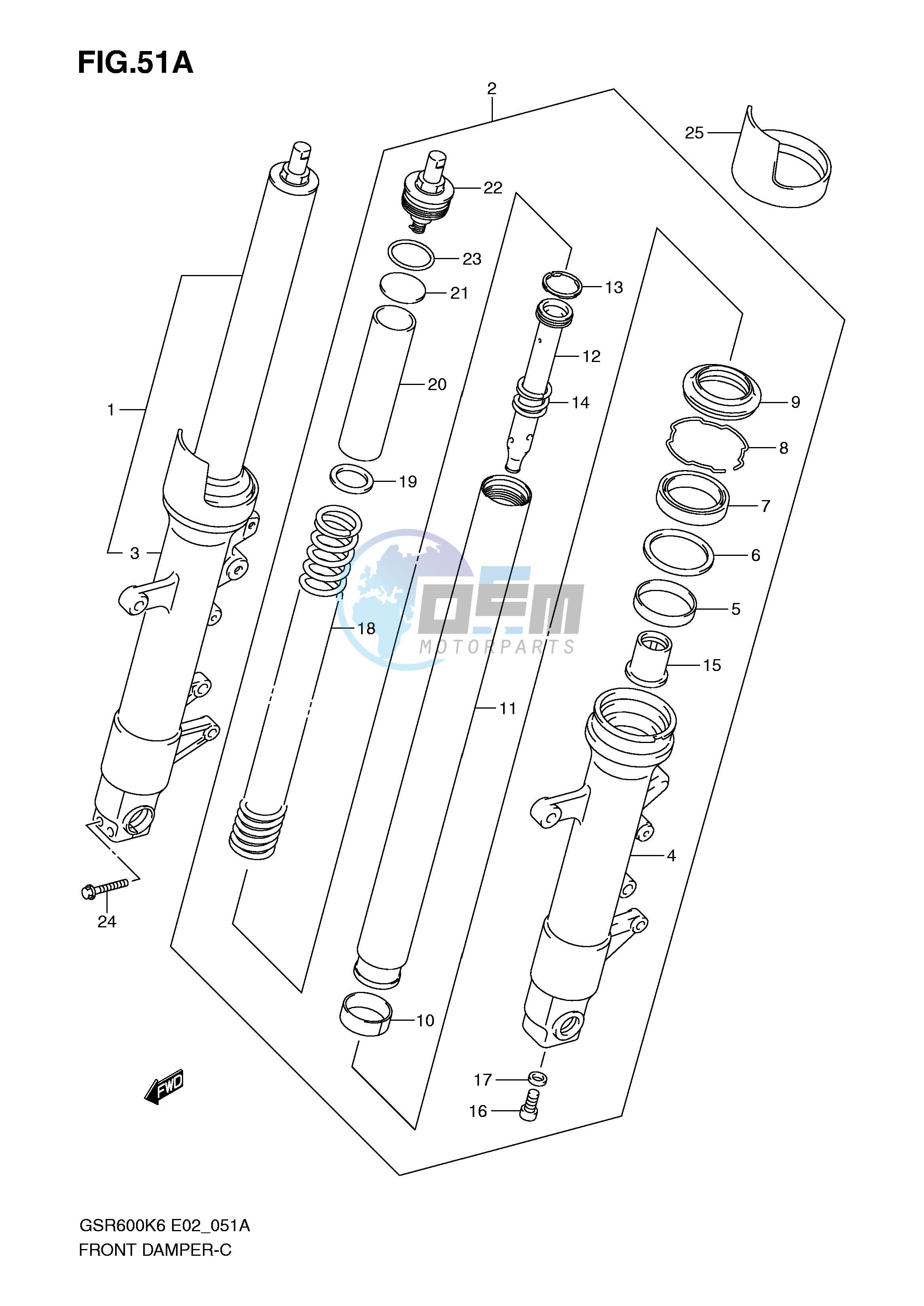 FRONT DAMPER (MODEL K8 K9 L0)