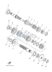 YFM250R YFM25RB RAPTOR 250 (1BTG 1BTH 1BTJ) drawing TRANSMISSION