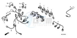 CBR1000RRA Europe Direct - (ED) drawing SUB HARNESS (CBR1000RR)