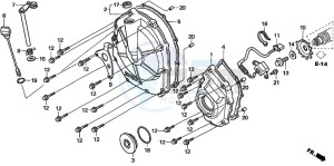 CBF600S drawing CLUTCH COVER (CBF600S6/SA6/N6/NA6)